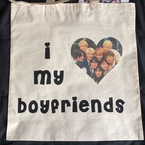 i love my boyfriends (NCT 127) canvas tote